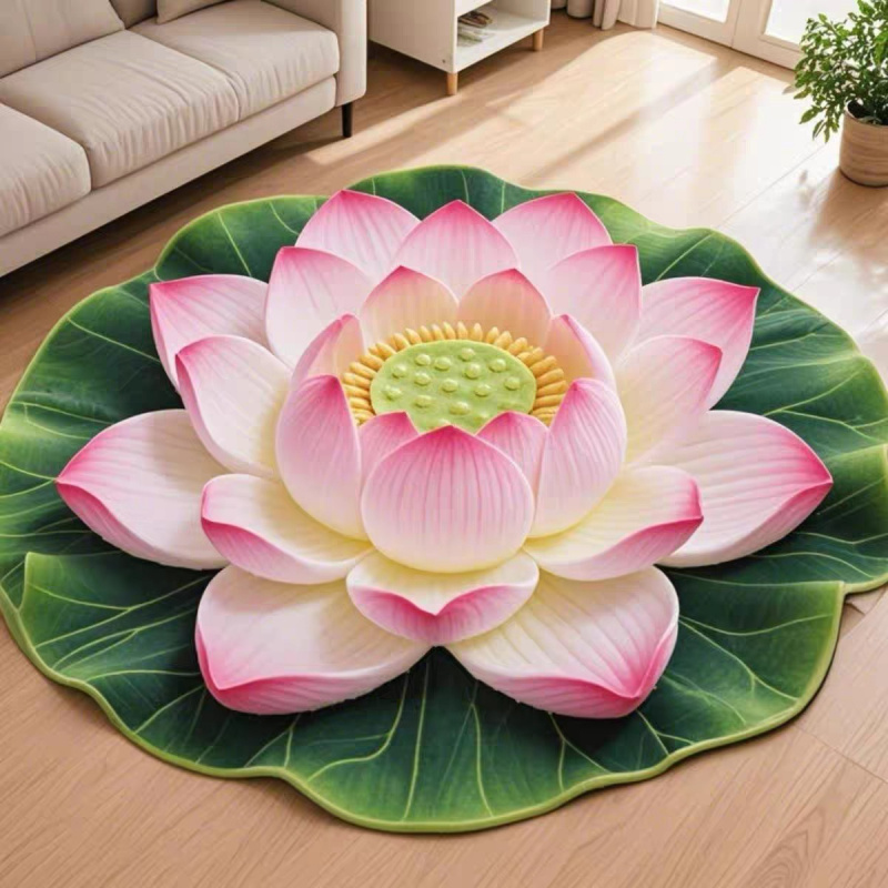 Camping Outdoor Or Indoor - Alfombra redonda de estilo chino VIKAMA,