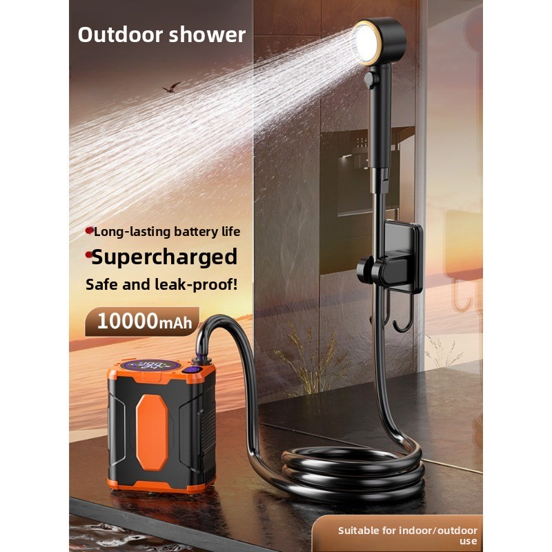 Outdoor Camping Rentals - Ducha Eléctrica Portátil con Bomba de