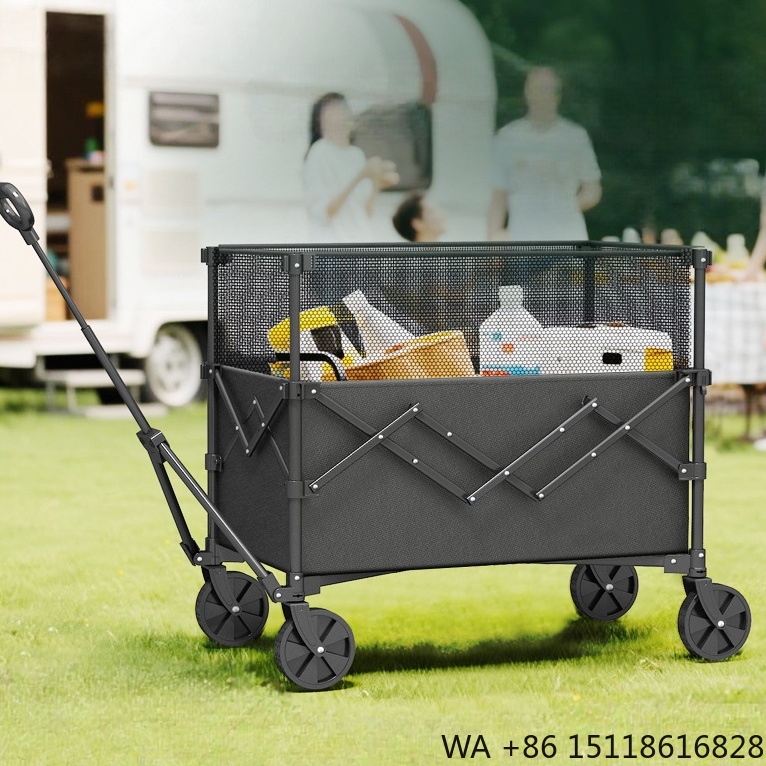 Outdoor Camping Table - Vagoneta Utilitaria Plegable de Acero Resistente