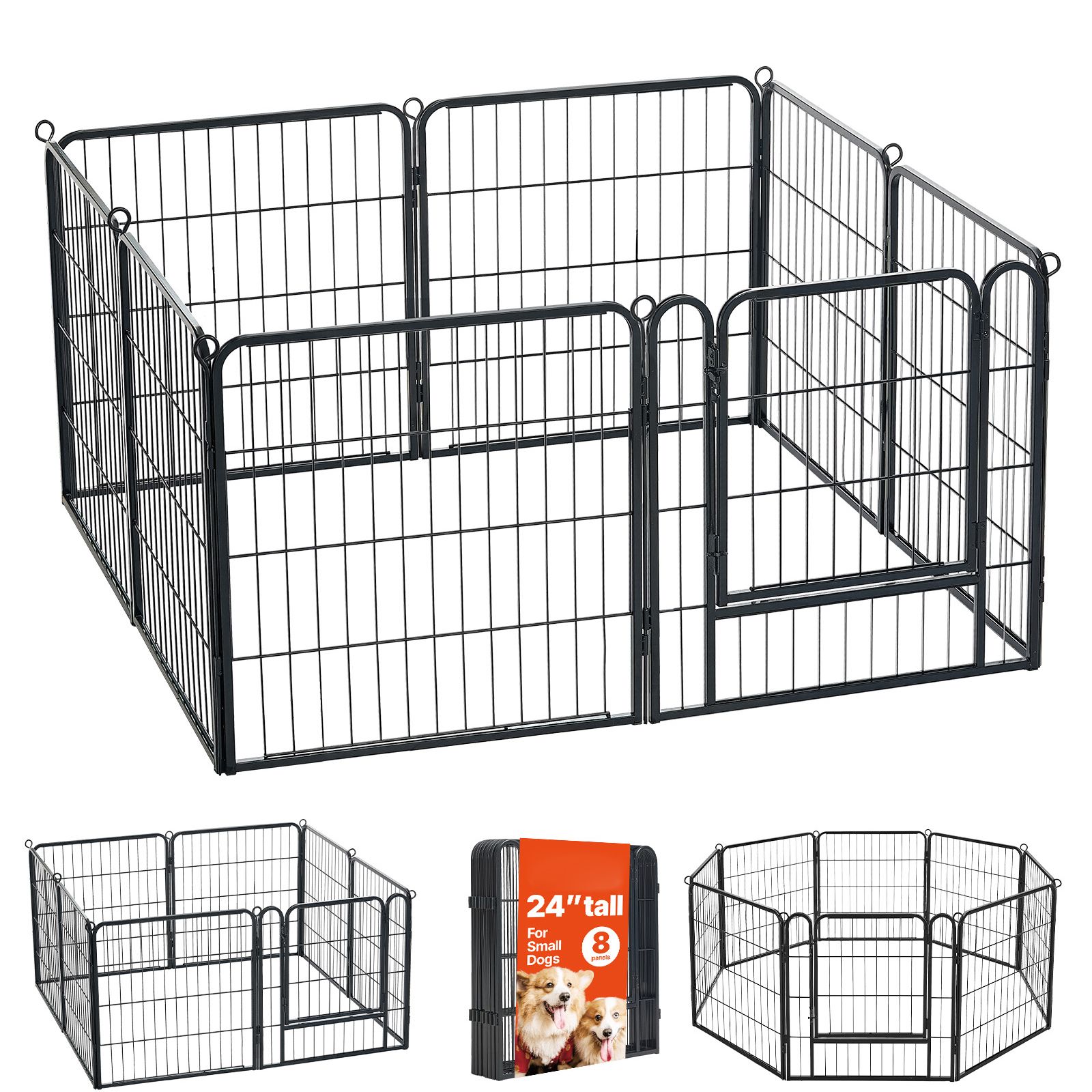 Camping Outdoor Or Indoor - Corral para Perros de 24 Pulgadas,