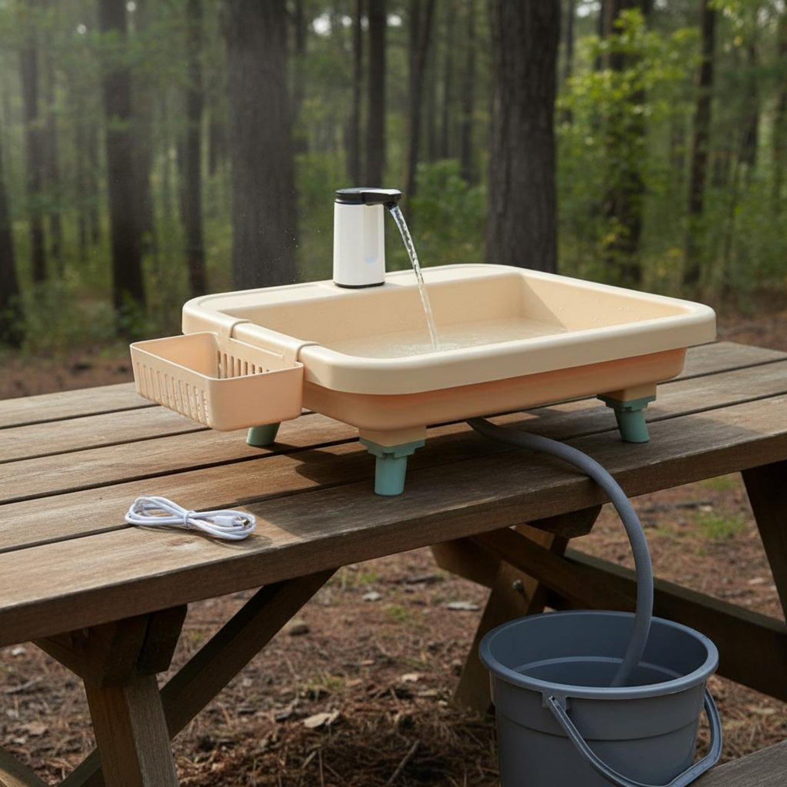 Outdoor In Camping - Lavabo Portátil para Acampar al Aire