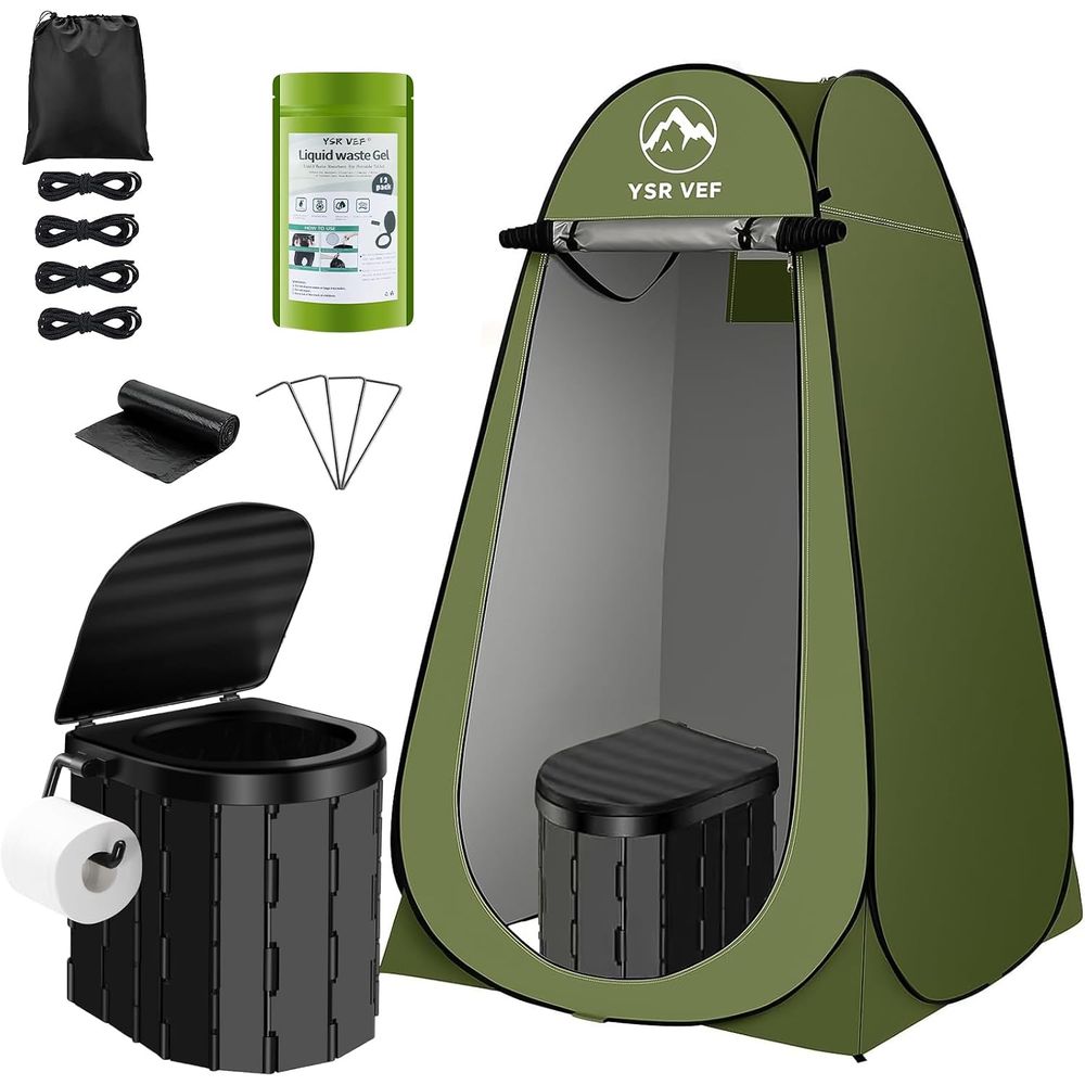 Outdoor In Camping - Kit de Inodoro Portátil, Inodoro de