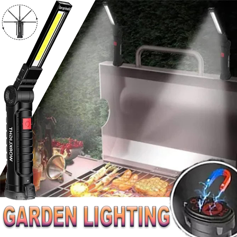 Outdoor Camping Lamp - Linterna LED portátil con gancho magnético,