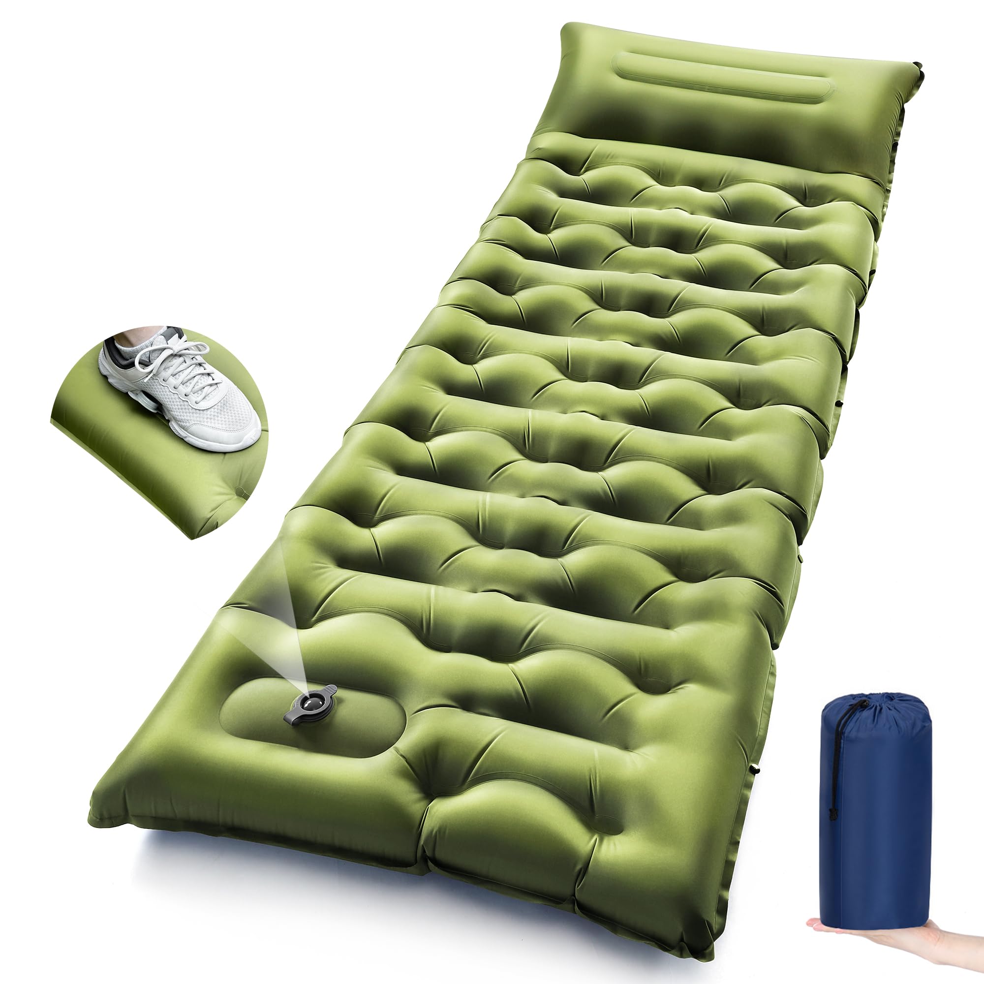 Inflatable Mattress - Colchoneta Inflable Gruesa para Camping con