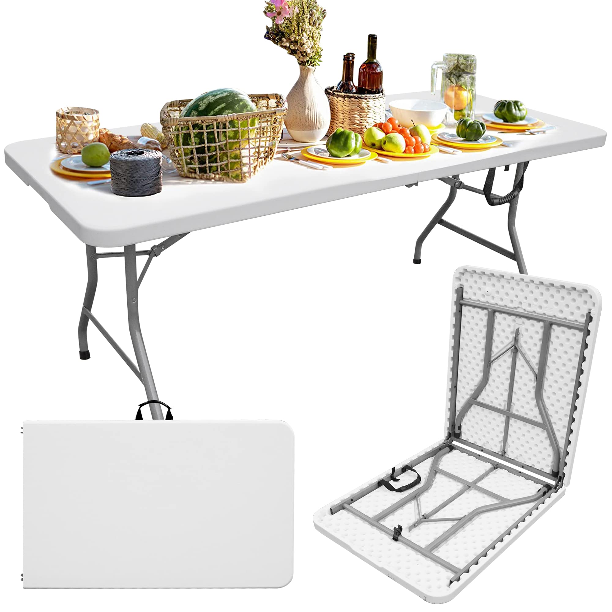 Outdoor Camping Rentals - Mesas Plegables de Plástico Ligeras y