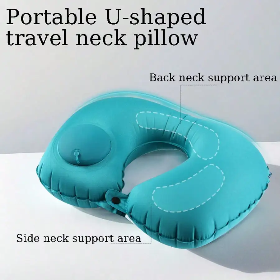 Outdoor Camping Store - Almohada inflable portátil para el cuello