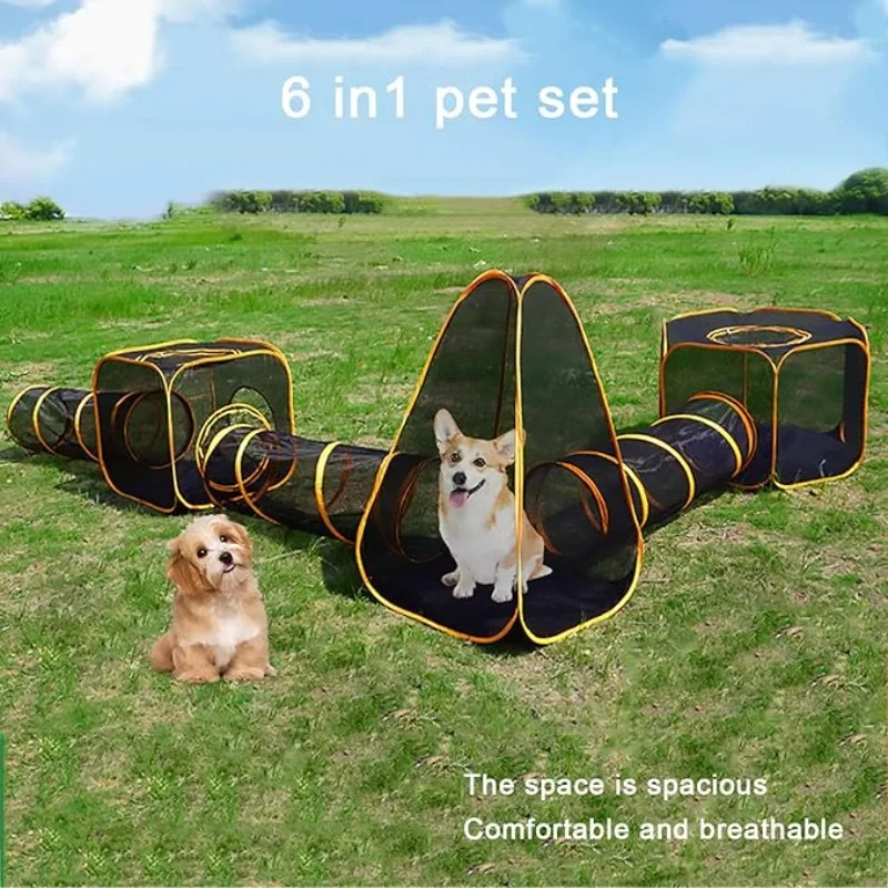Outdoor Camping Dog Fence - Cerramientos para Gatos 6 en 1