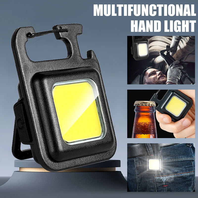 Outdoor Camping Lamp - Mini Linterna COB Súper Brillante, Portátil,