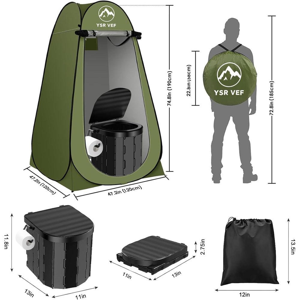 Kit de Inodoro Portátil, Inodo - Outdoor In Camping reseña y precio