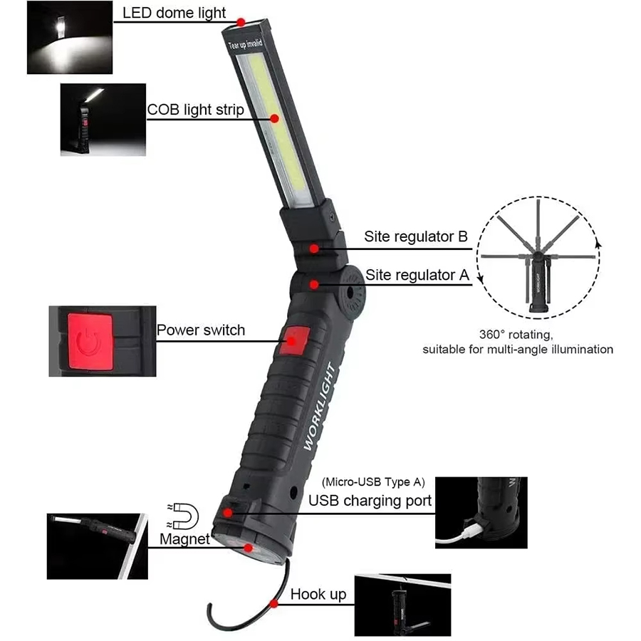 Linterna LED portátil con ganc - Outdoor Camping Lamp reseña y precio