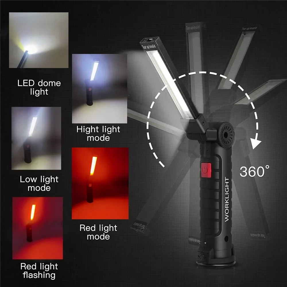 Linterna LED COB portátil, luz - Outdoor Camping Lamp reseña y precio