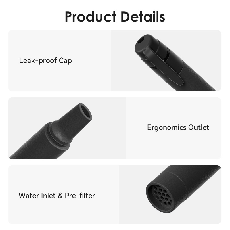 Pajita con filtro de agua para - Outdoor Camping Water Filter reseña y precio
