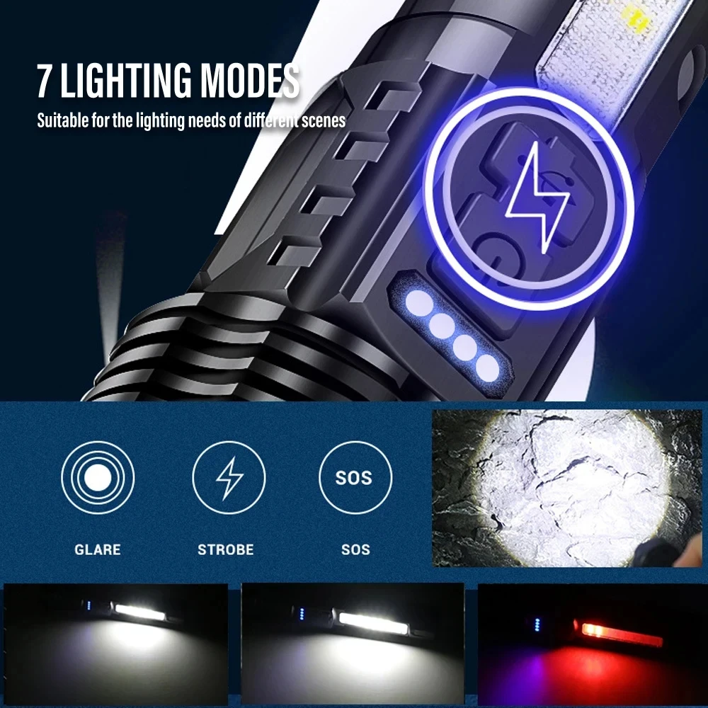 Potente linterna LED XHP50 res - Outdoor Camping Lamp reseña y precio
