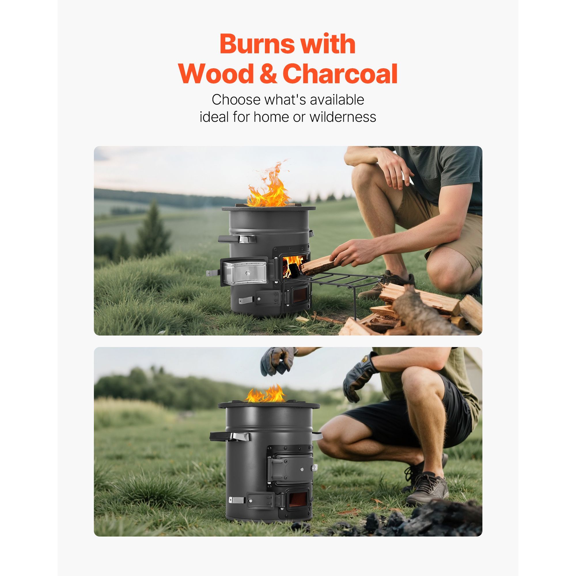 Estufa Rocket Portátil para Ac - Camping Outdoor Or Indoor reseña y precio
