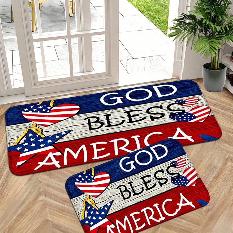 Alfombra de Franela Patriótica - Outdoor Camping Usa reseña y precio