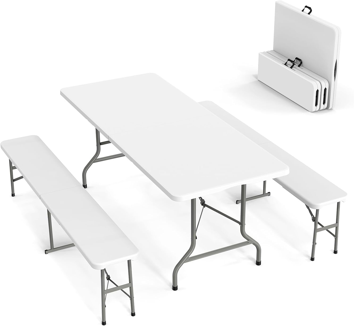 Conjunto de Mesa de Picnic con - Camping Outdoor Or Indoor reseña y precio