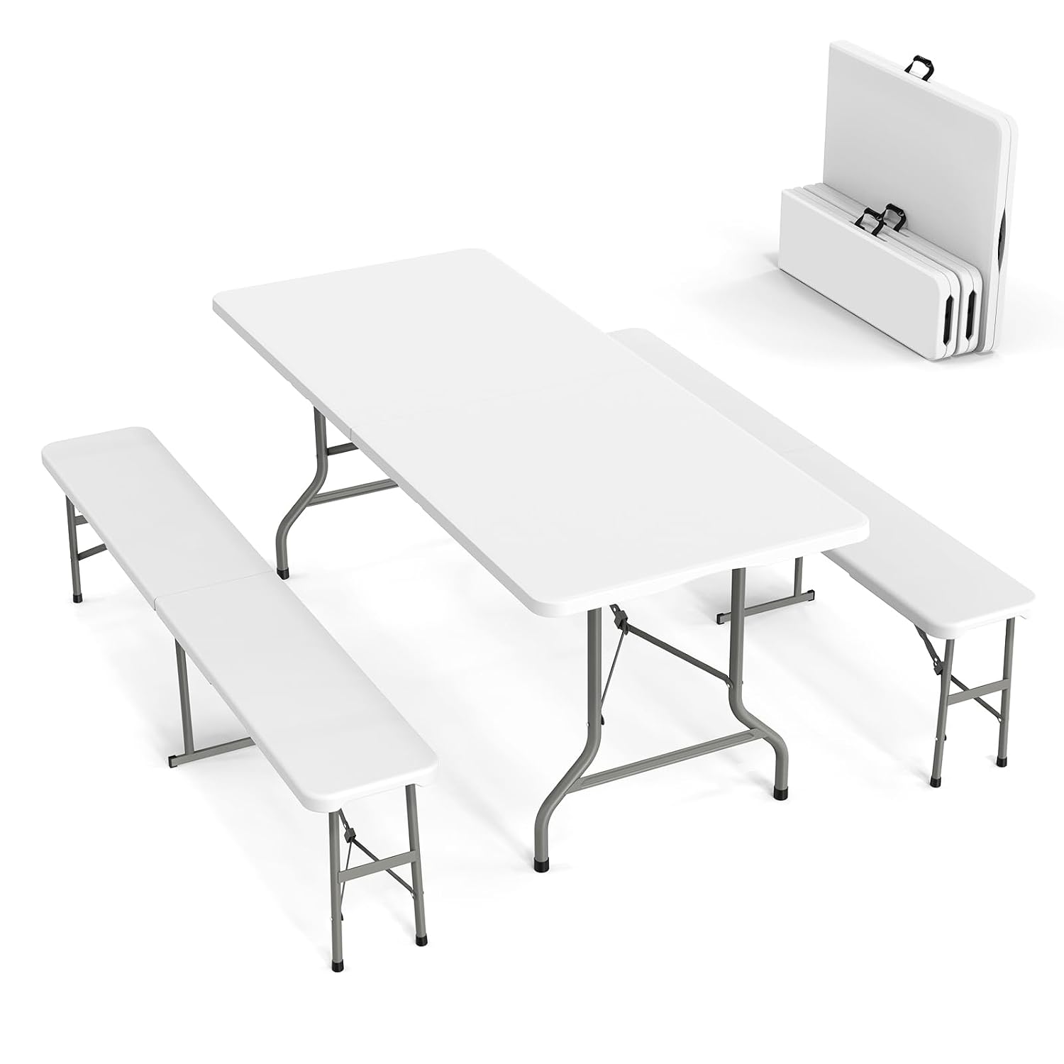 Conjunto de Mesa de Picnic con - Camping Outdoor Or Indoor reseña y precio