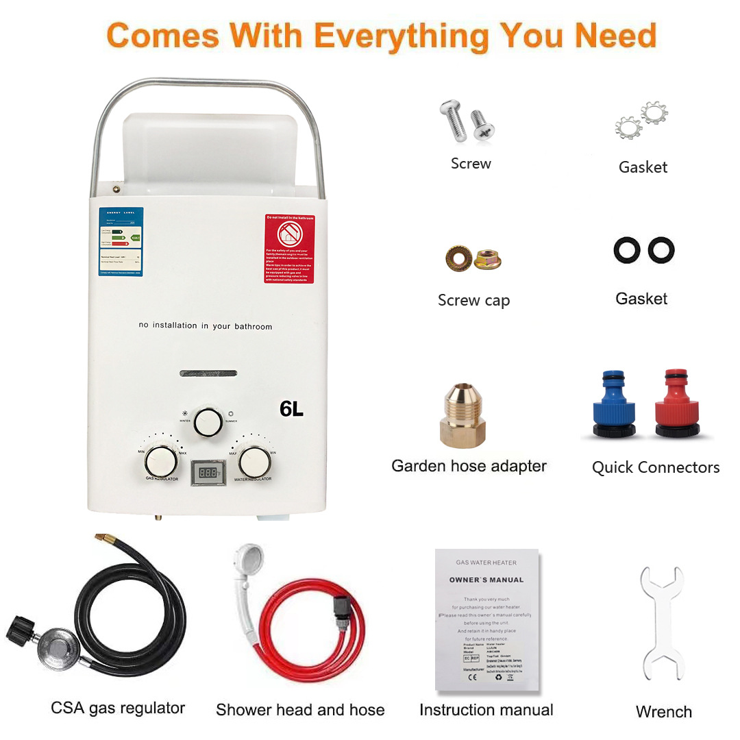 Nuevo modelo RV calentador de  - Outdoor Camping Water Heater reseña y precio