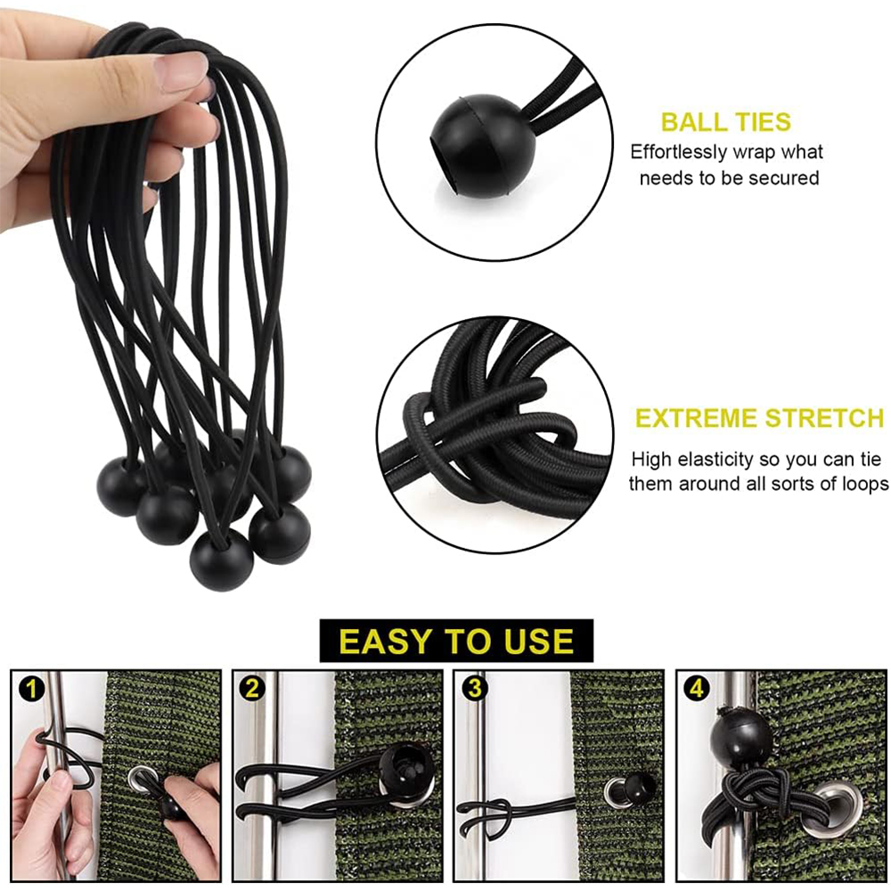 5/10/50/100 Uds. Bola elástica - Outdoor Camping Tarp reseña y precio