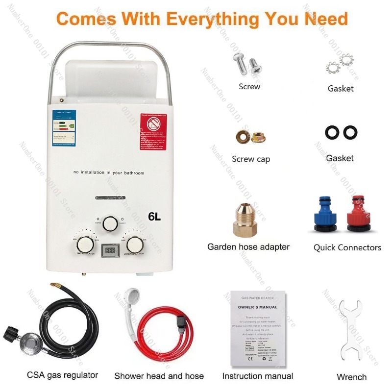 Calentador de Agua Instantáneo - Outdoor Camping Water Heater reseña y precio